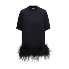 The Attico Black Cotton Casual Dress - IT40 | M