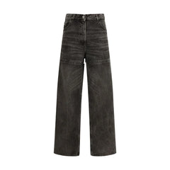 The Attico Black Cotton Jeans Denim
