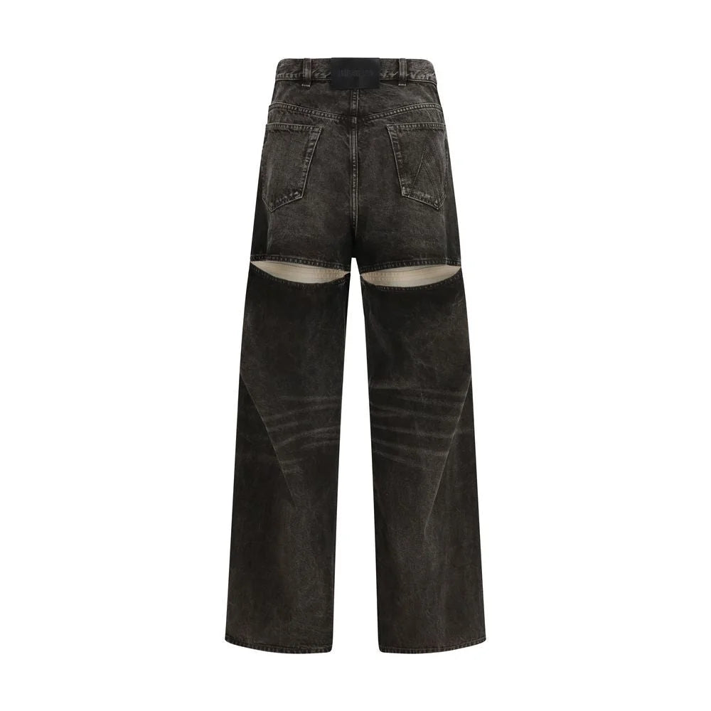 The Attico Black Cotton Jeans Denim
