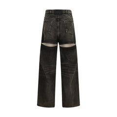 The Attico Black Cotton Jeans Denim