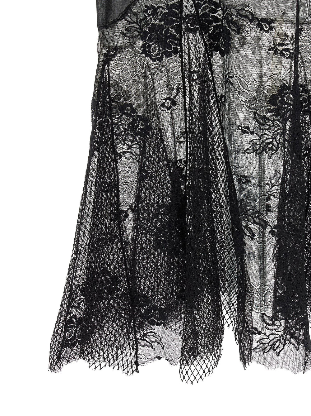 The Attico Black Cotton Midi Dress - IT42