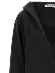 The Attico Black Cotton Short Dress