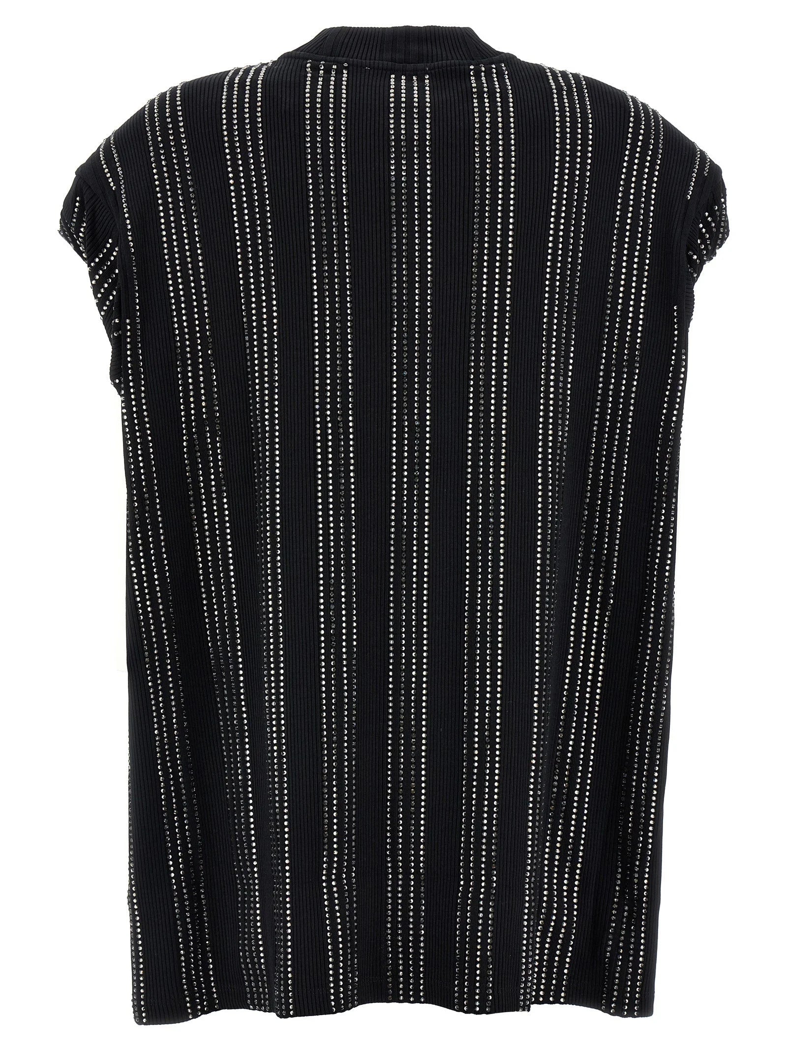 The Attico Black Cotton Short Dress - IT40
