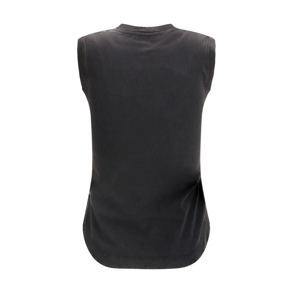 The Attico Black Cotton Top