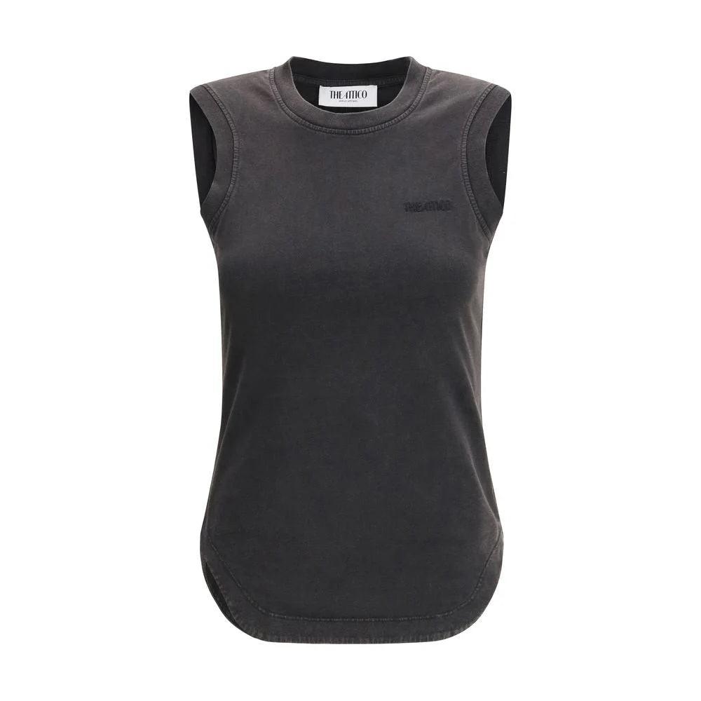 The Attico Black Cotton Top