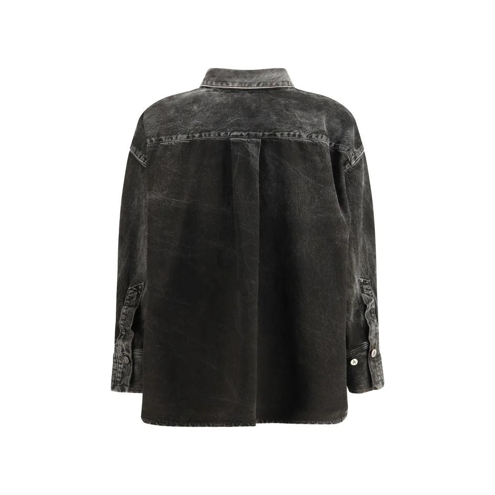 The Attico Black Denim Shirt