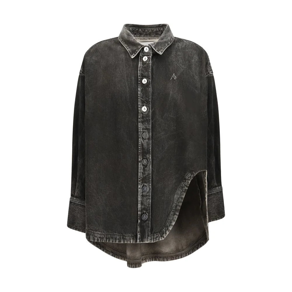 The Attico Black Denim Shirt