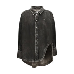 The Attico Black Denim Shirt