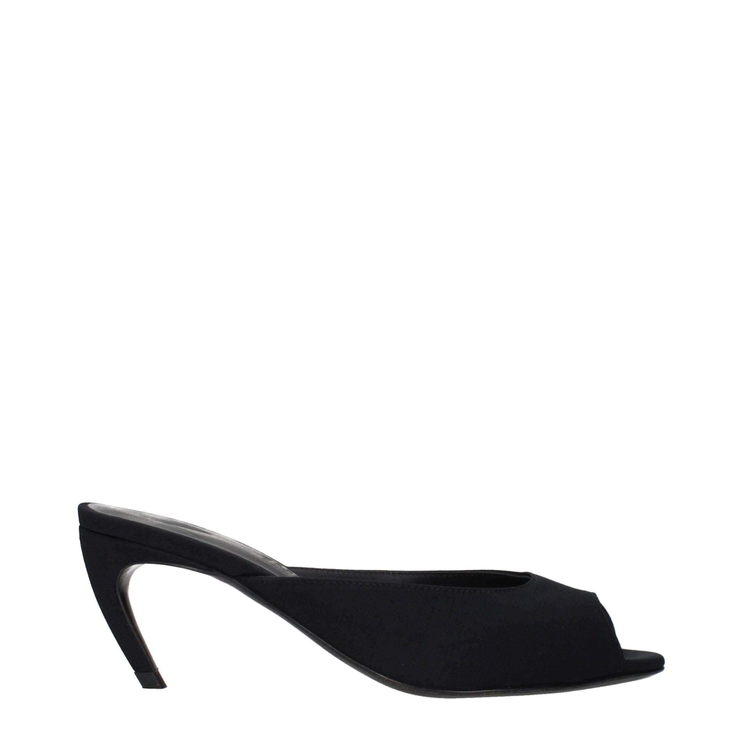The Attico Μάυρα Υφασμάτινα Flat Sandals - Σανδάλια