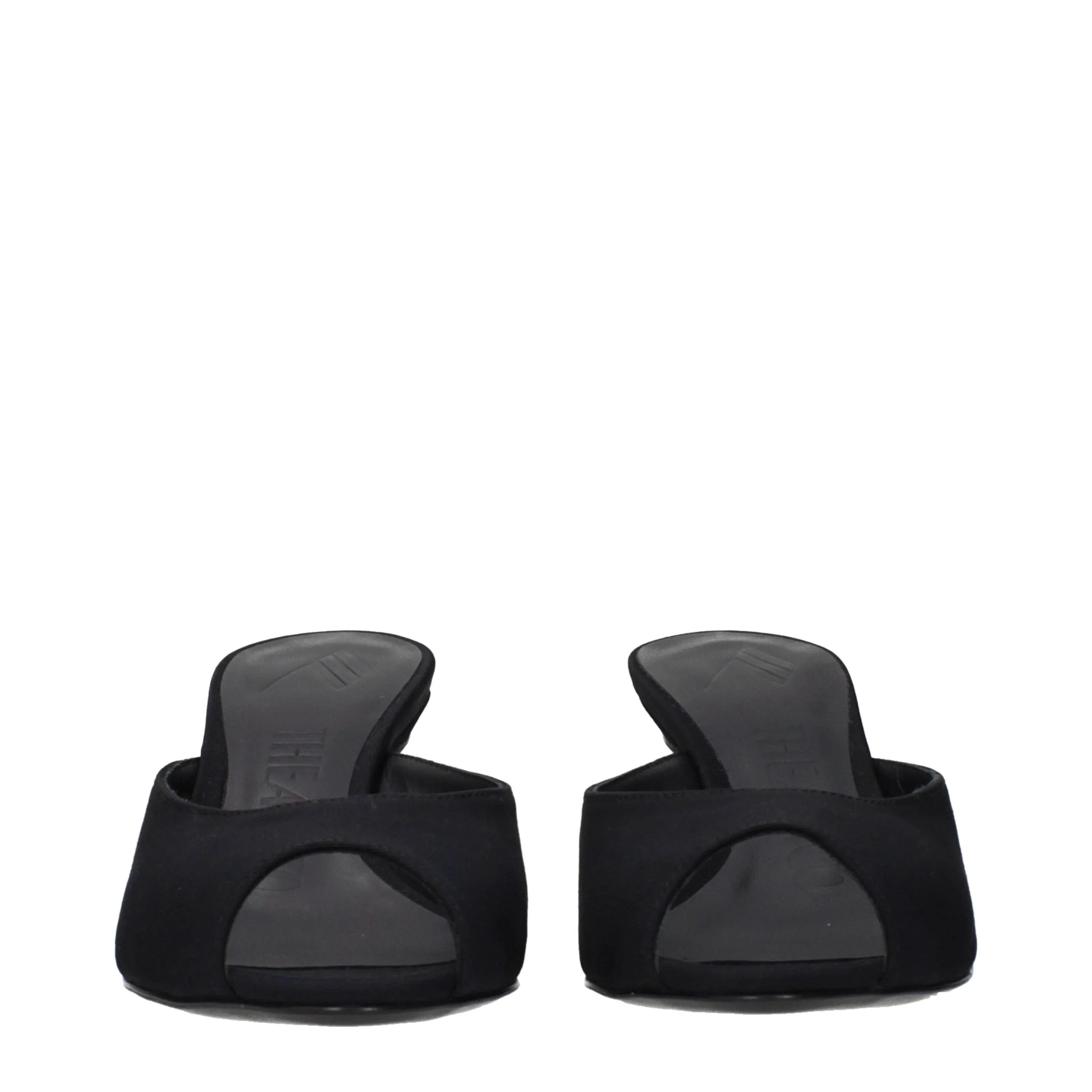 The Attico Μάυρα Υφασμάτινα Flat Sandals - Σανδάλια