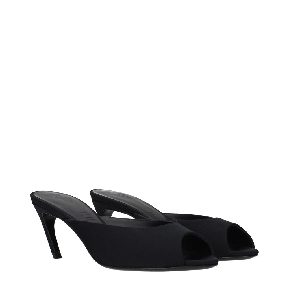 The Attico Μάυρα Υφασμάτινα Flat Sandals - Σανδάλια