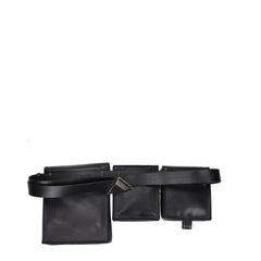 The Attico Black Leather Backpack