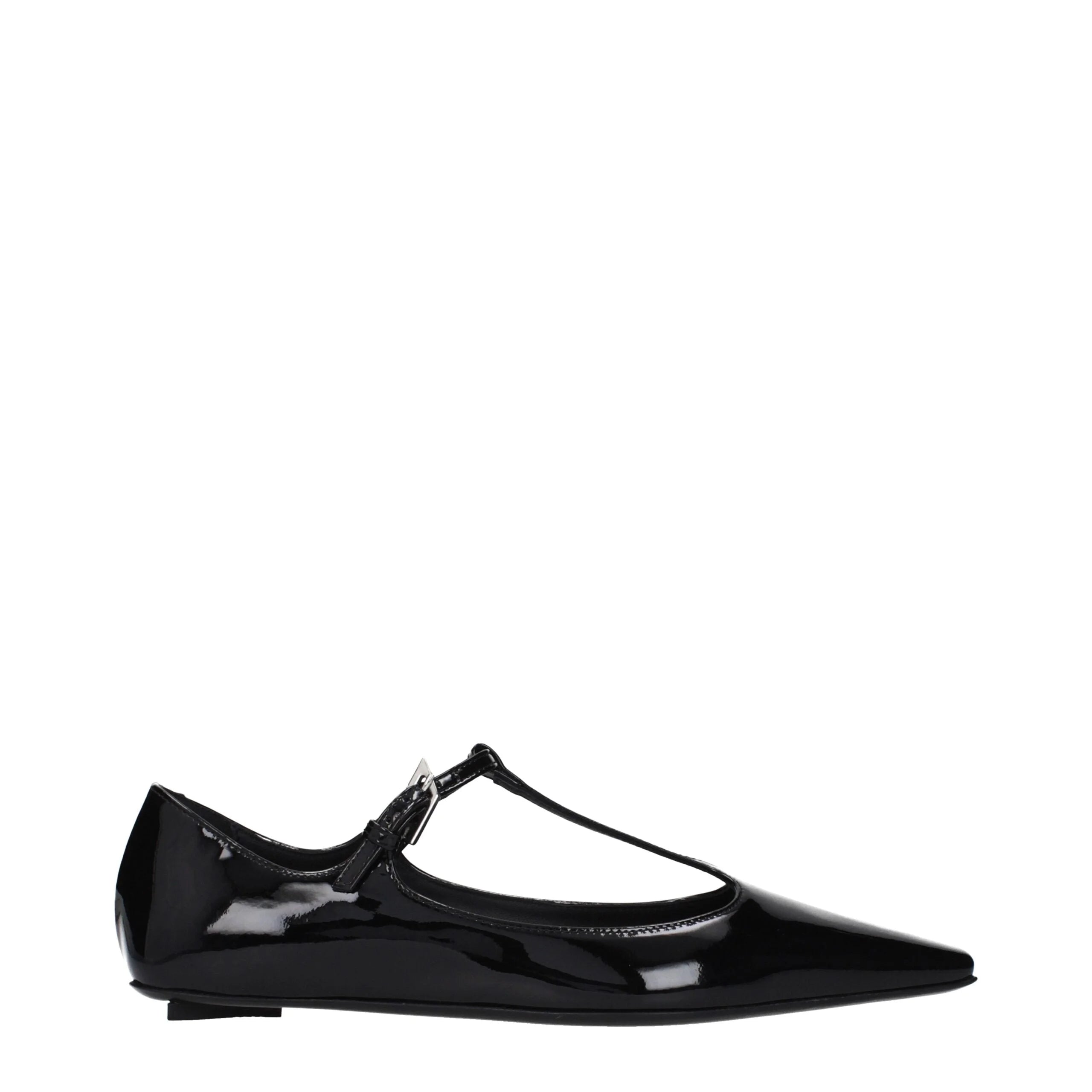 Ballerines en cuir noir The Attico