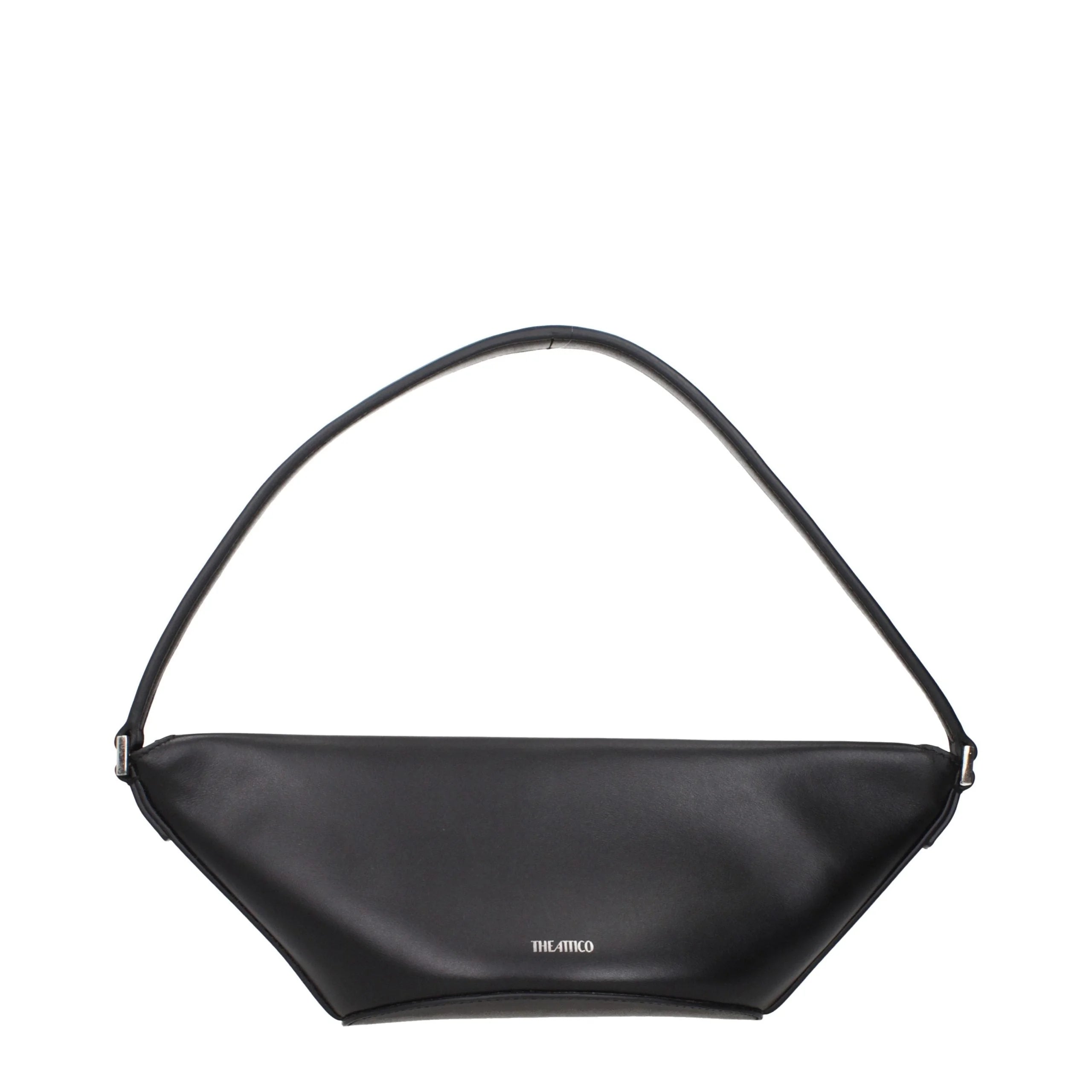 The Attico Black Leather Handbag