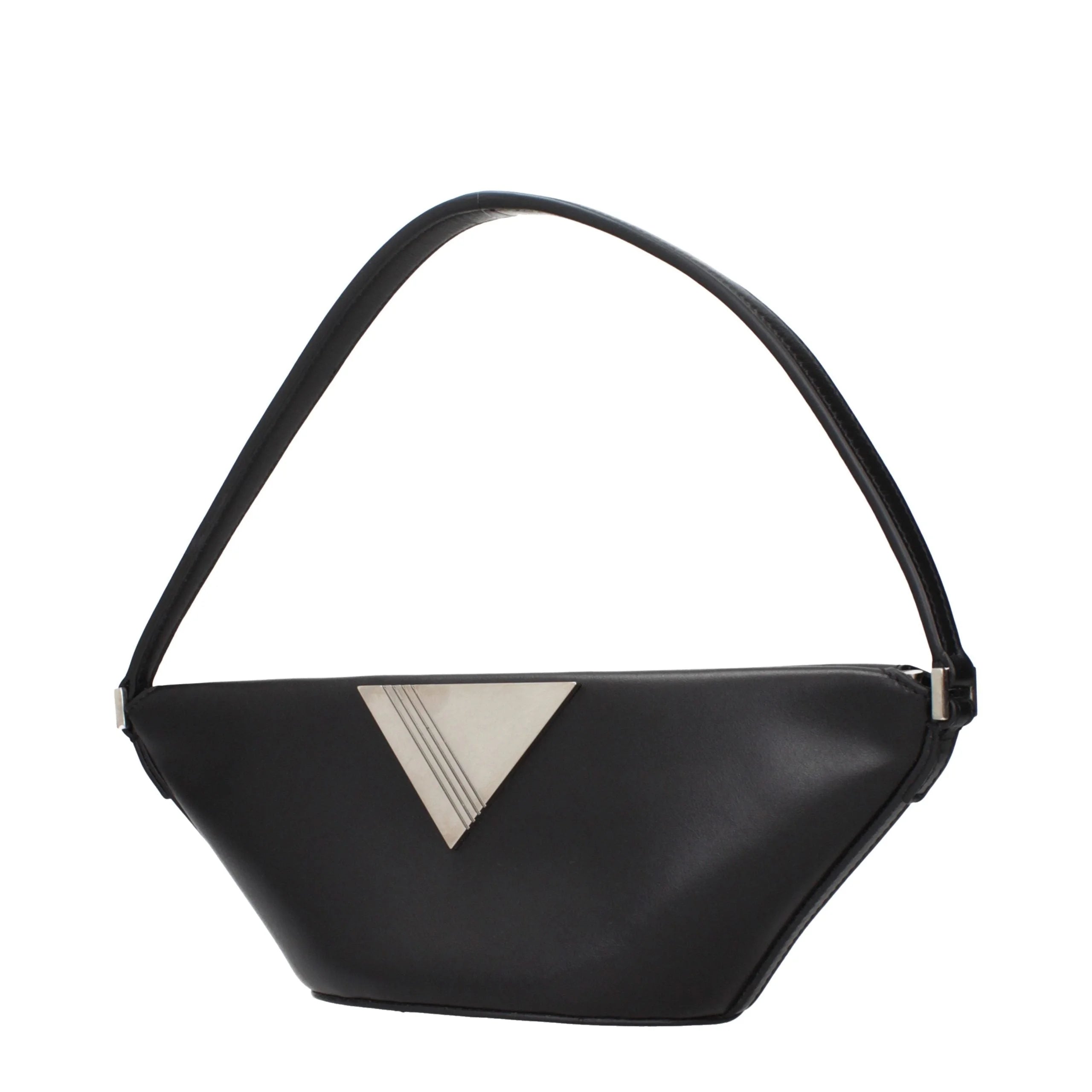 The Attico Black Leather Handbag