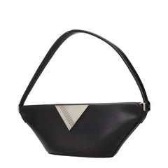 The Attico Black Leather Handbag