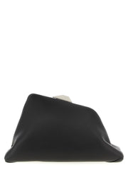 The Attico Black Leather Shoulder Bag