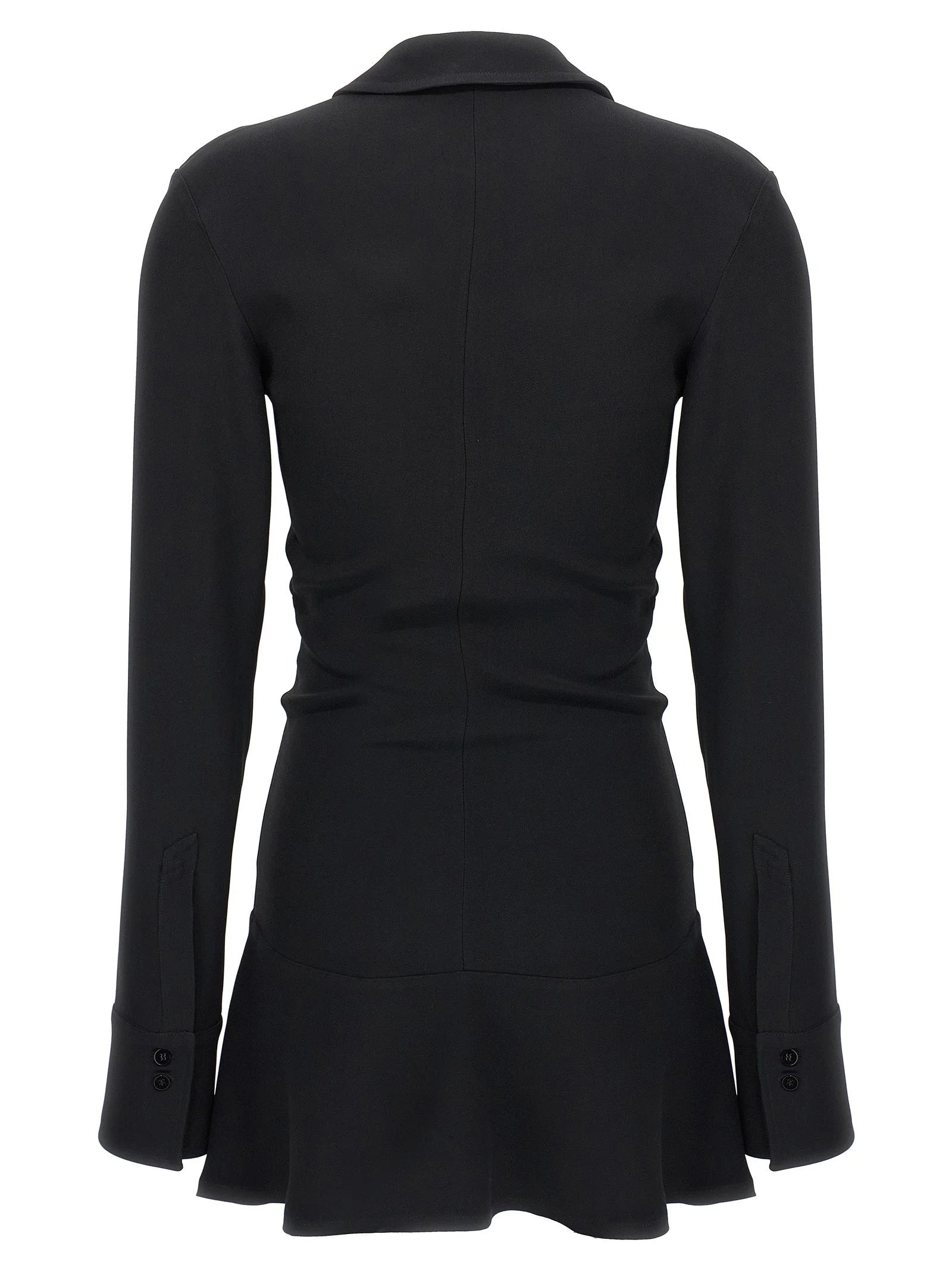 The Attico Black Marabou Short Dress - IT38