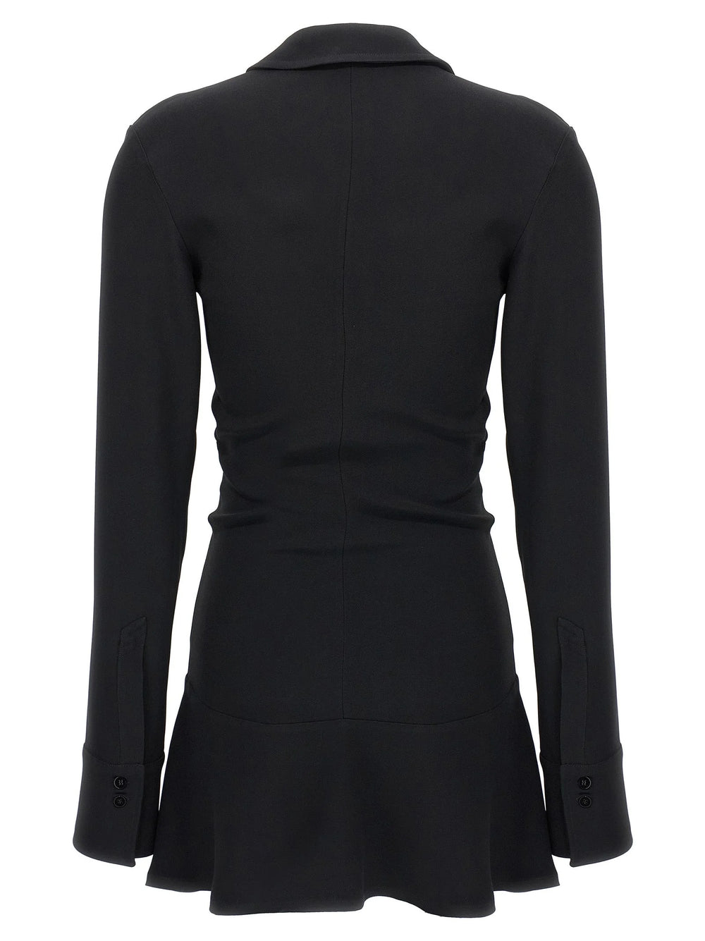 The Attico Black Marabou Short Dress - IT38