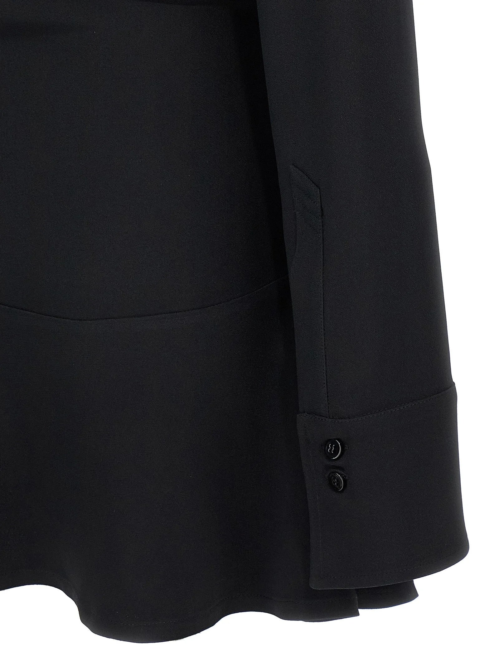 The Attico Black Marabou Short Dress - IT38