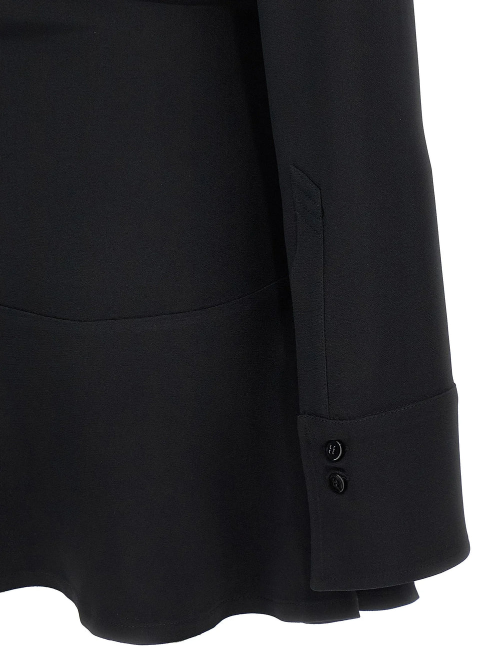 The Attico Black Marabou Short Dress - IT38