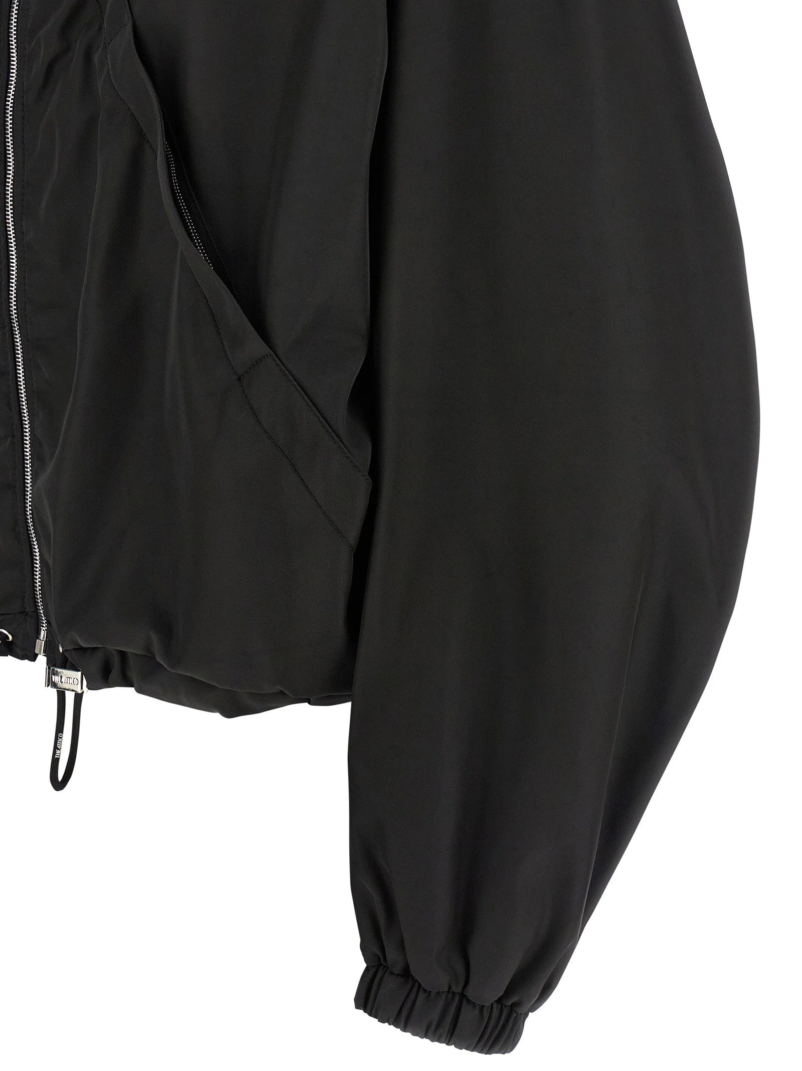 The Attico Black Polyamide Bomber