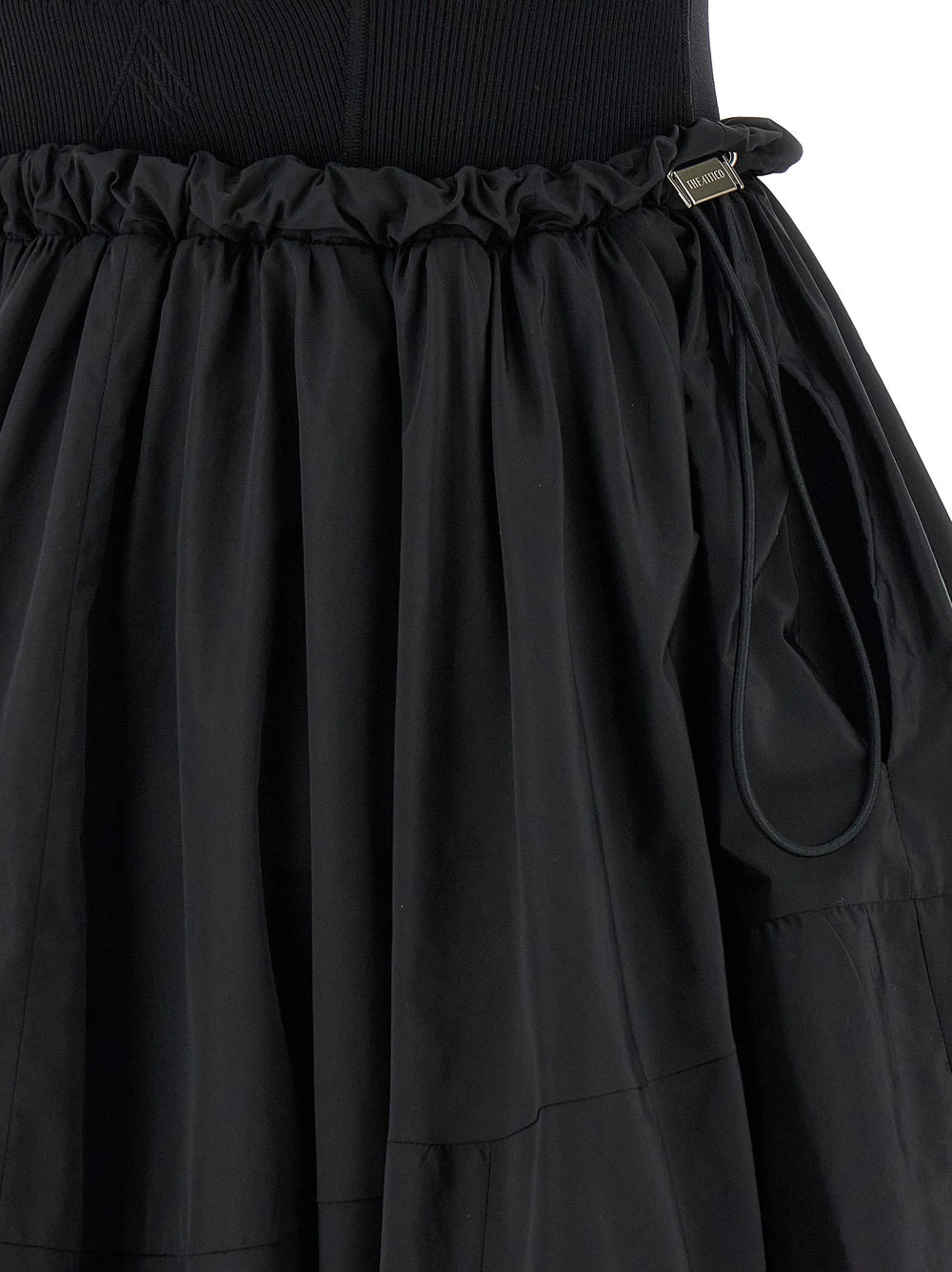 The Attico Black Polyamide Short Dress