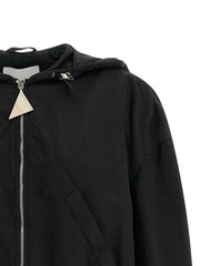 The Attico Black Polyester Bomber