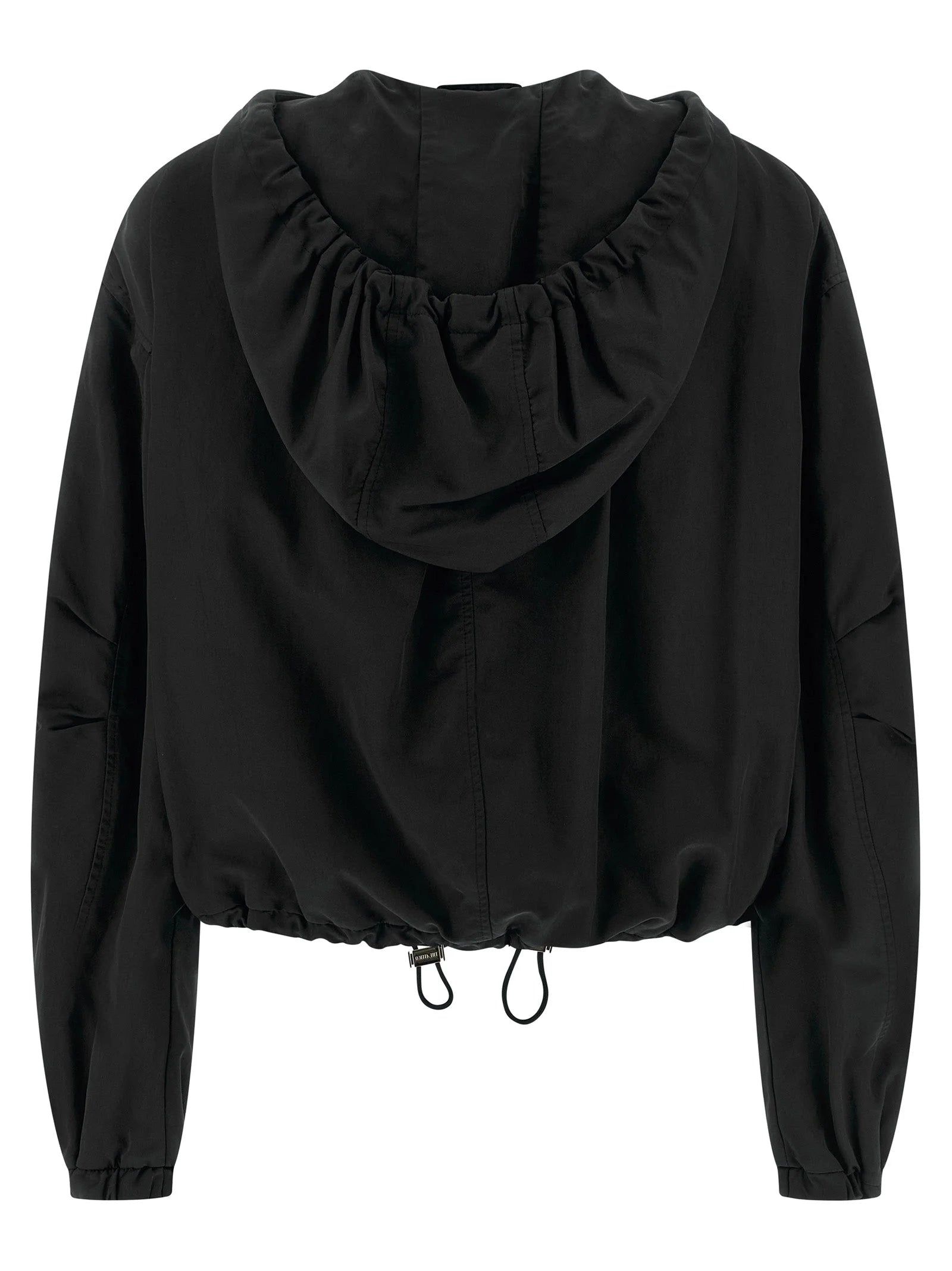 The Attico Black Polyester Bomber