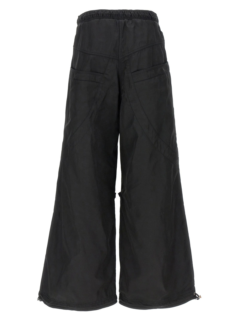 The Attico Black Polyester Casual Pants