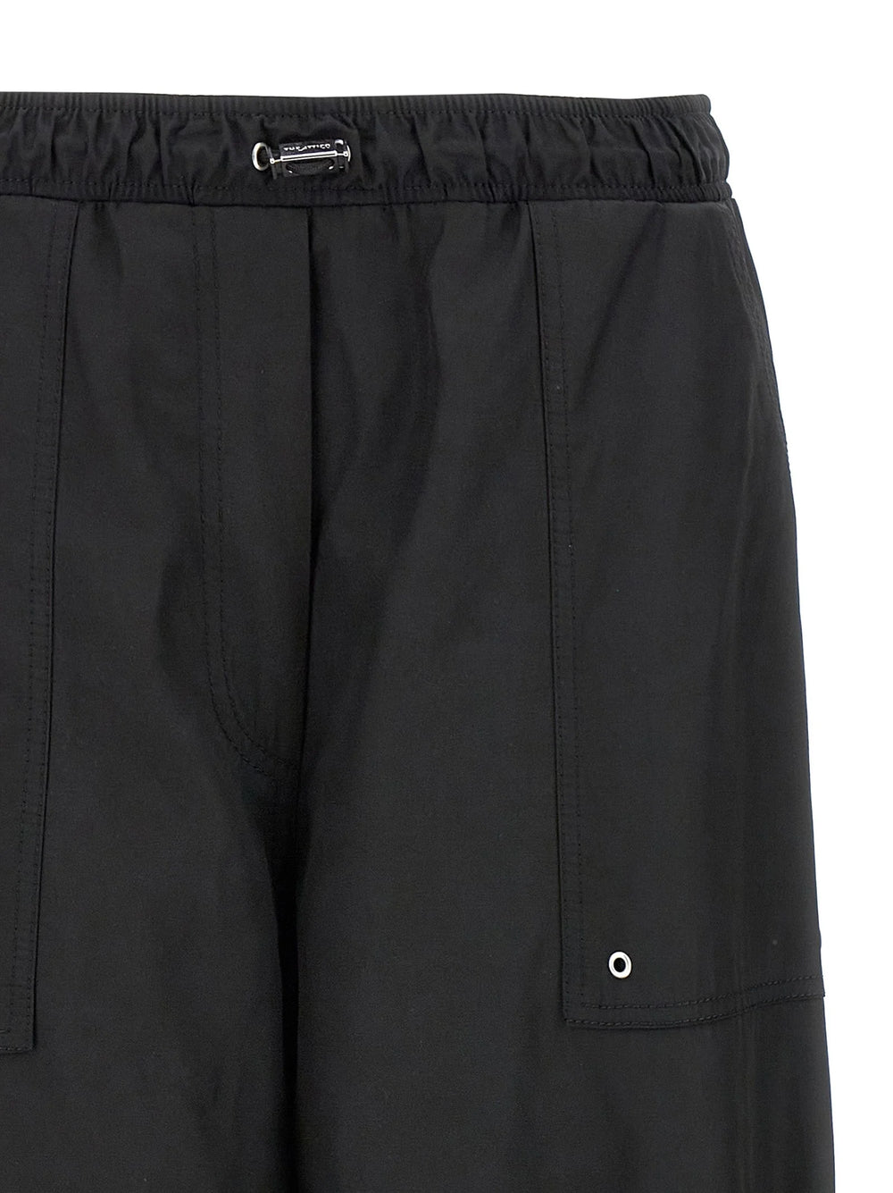 The Attico Black Polyester Casual Pants