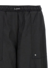 The Attico Black Polyester Casual Pants