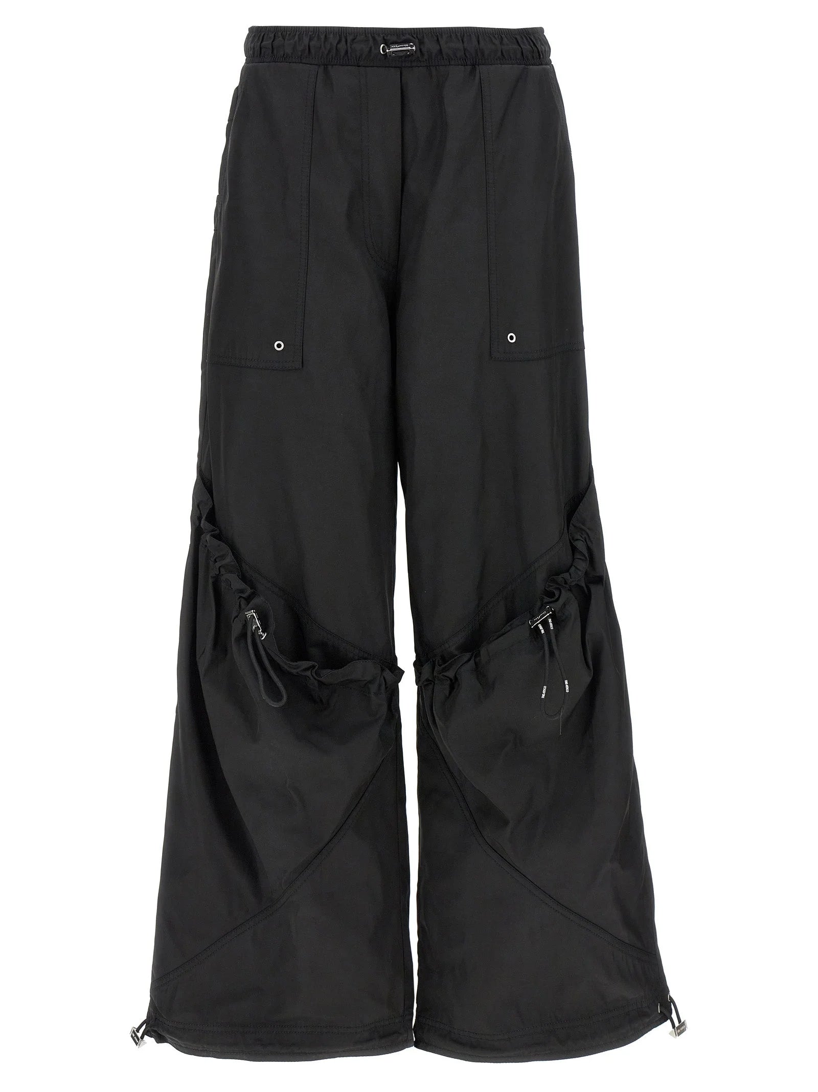 The Attico Black Polyester Casual Pants