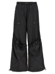 The Attico Black Polyester Casual Pants