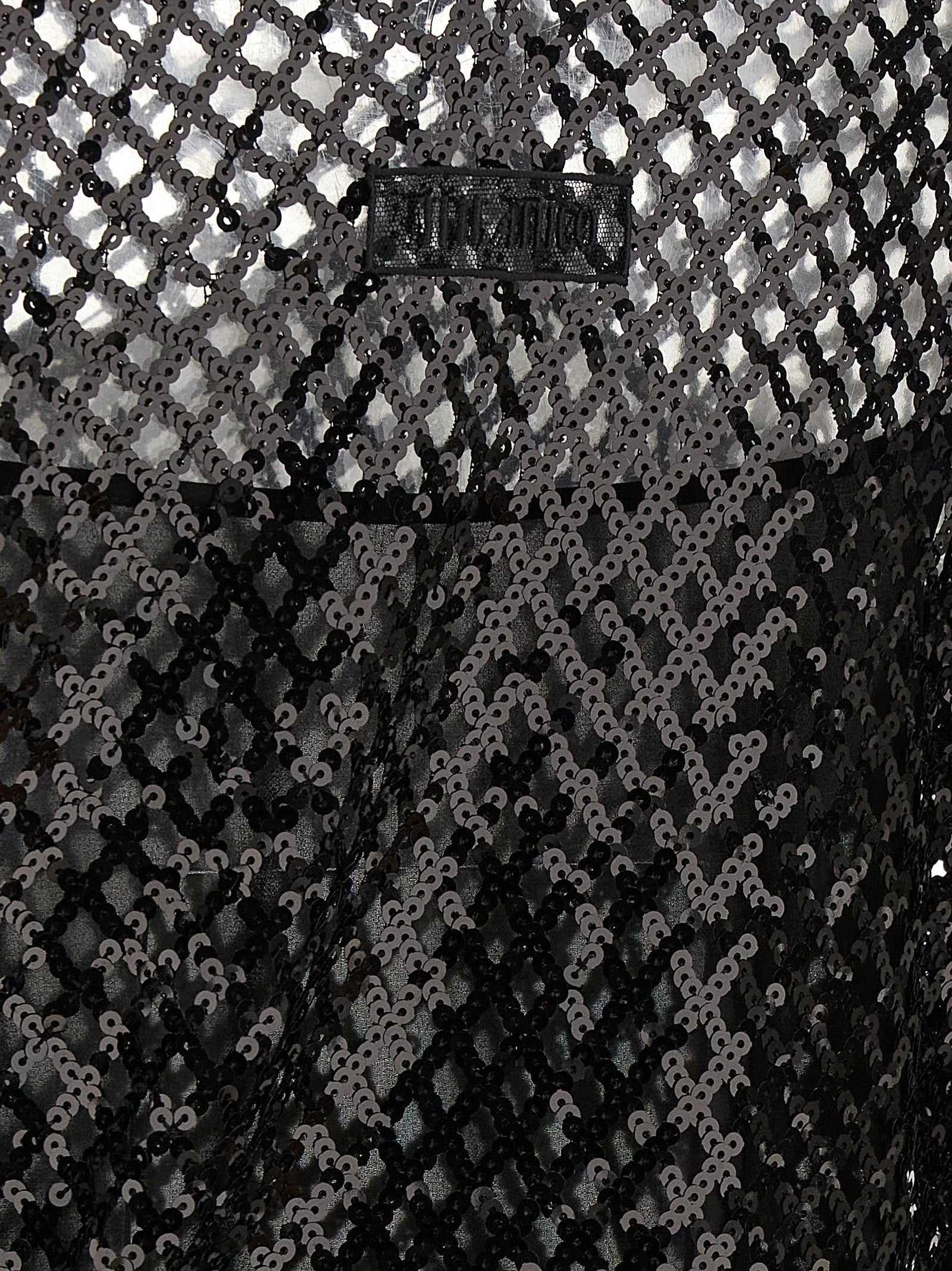 The Attico Black Polyester Short Dress - IT38