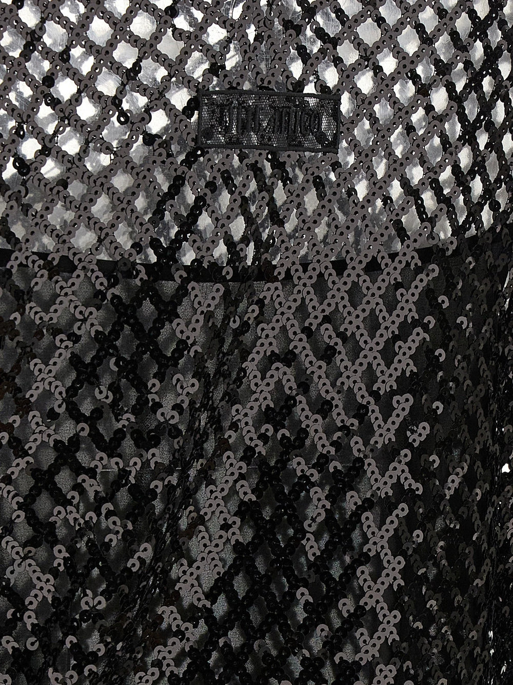 The Attico Black Polyester Short Dress - IT38