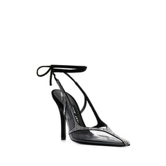 The Attico Black Pvc Platform Pumps