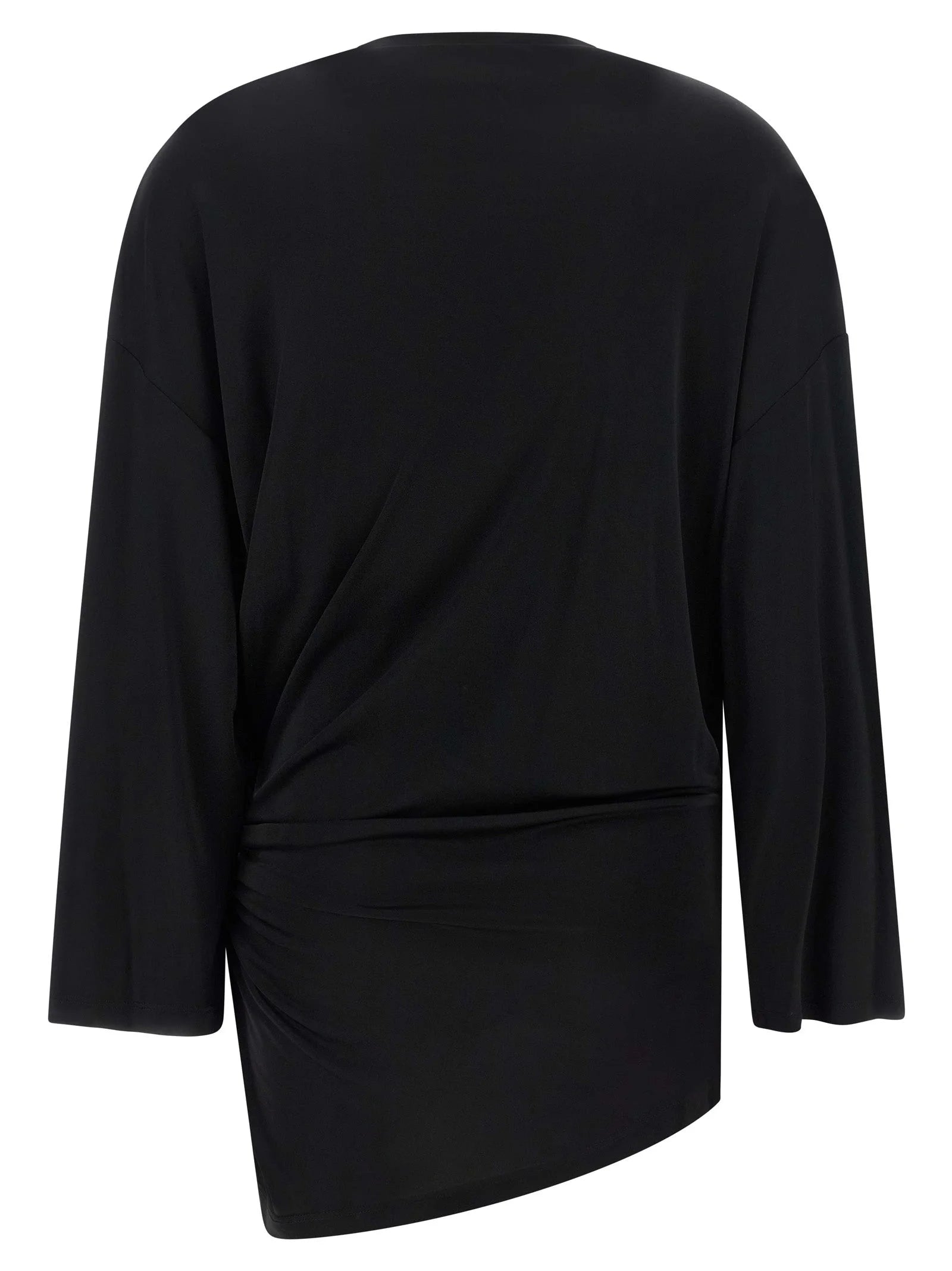 The Attico Black Viscose Short Dress - IT40