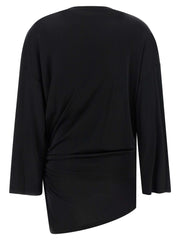 The Attico Black Viscose Short Dress - IT40
