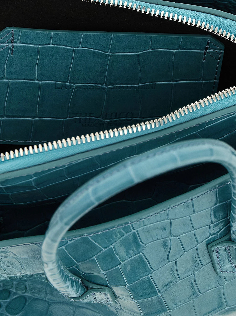 The Attico Blue Bovine Leather Handbag