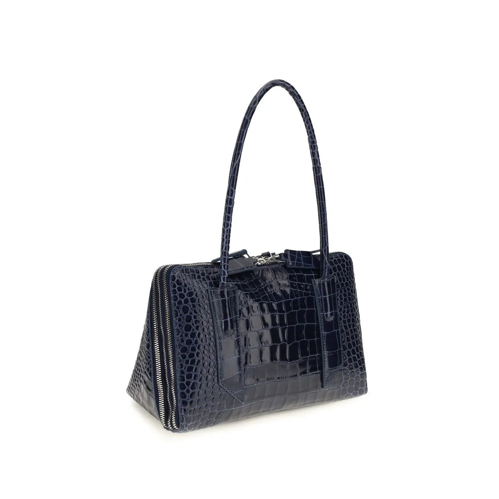The Attico Blue Calf Leather Bos Taurus Shoulder Bag
