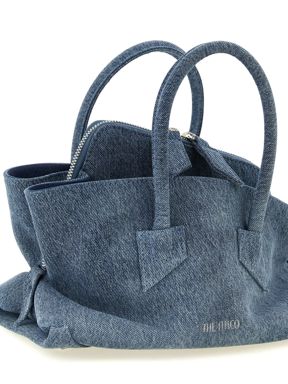 The Attico Blue Cotton Handbag