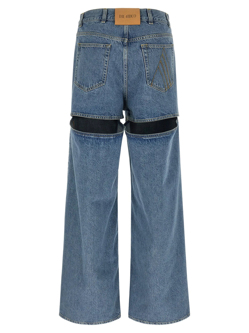 The Attico Blue Cotton Jeans Denim