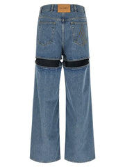 The Attico Blue Cotton Jeans Denim
