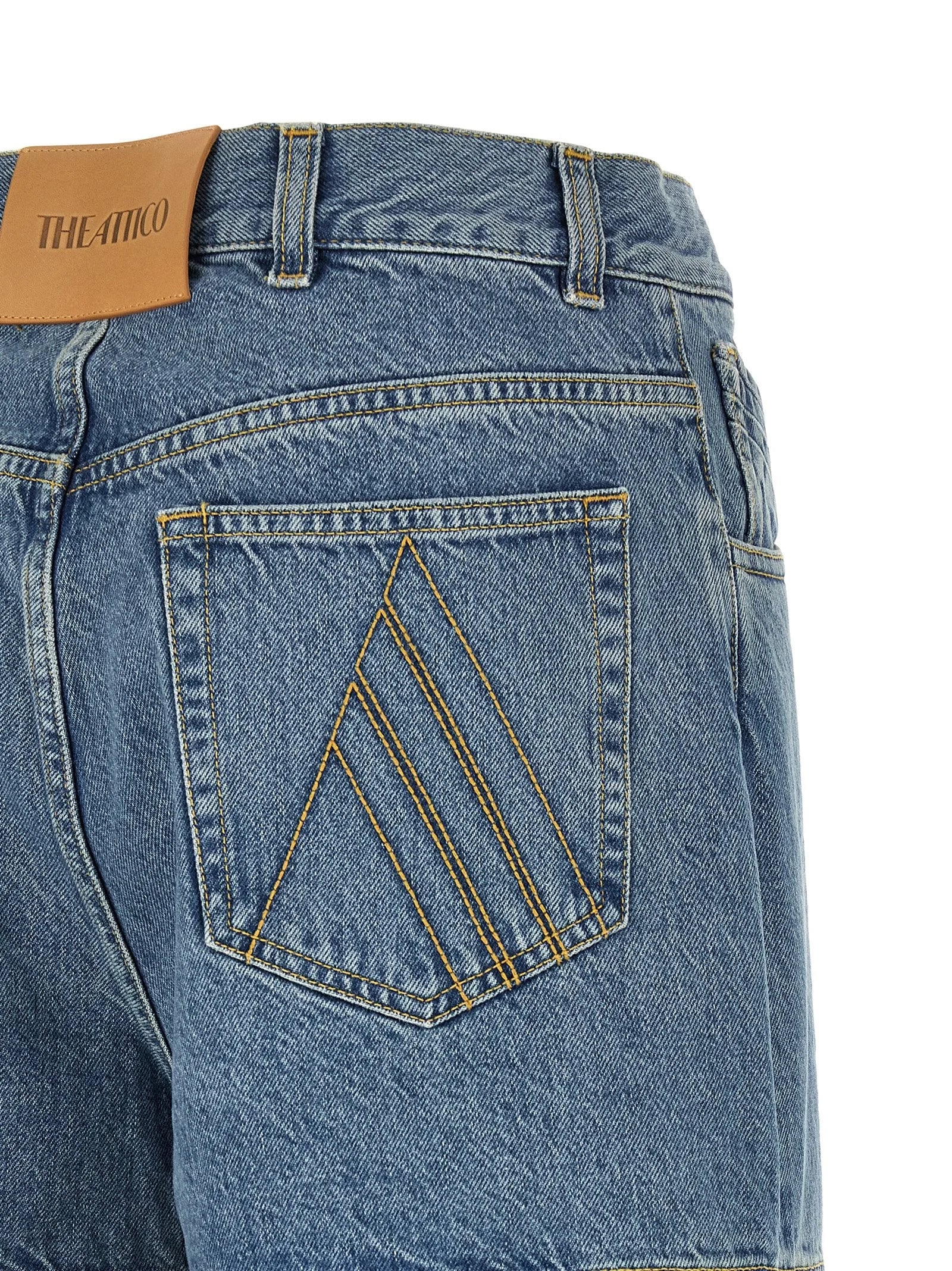 The Attico Blue Cotton Jeans Denim