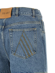 The Attico Blue Cotton Jeans Denim