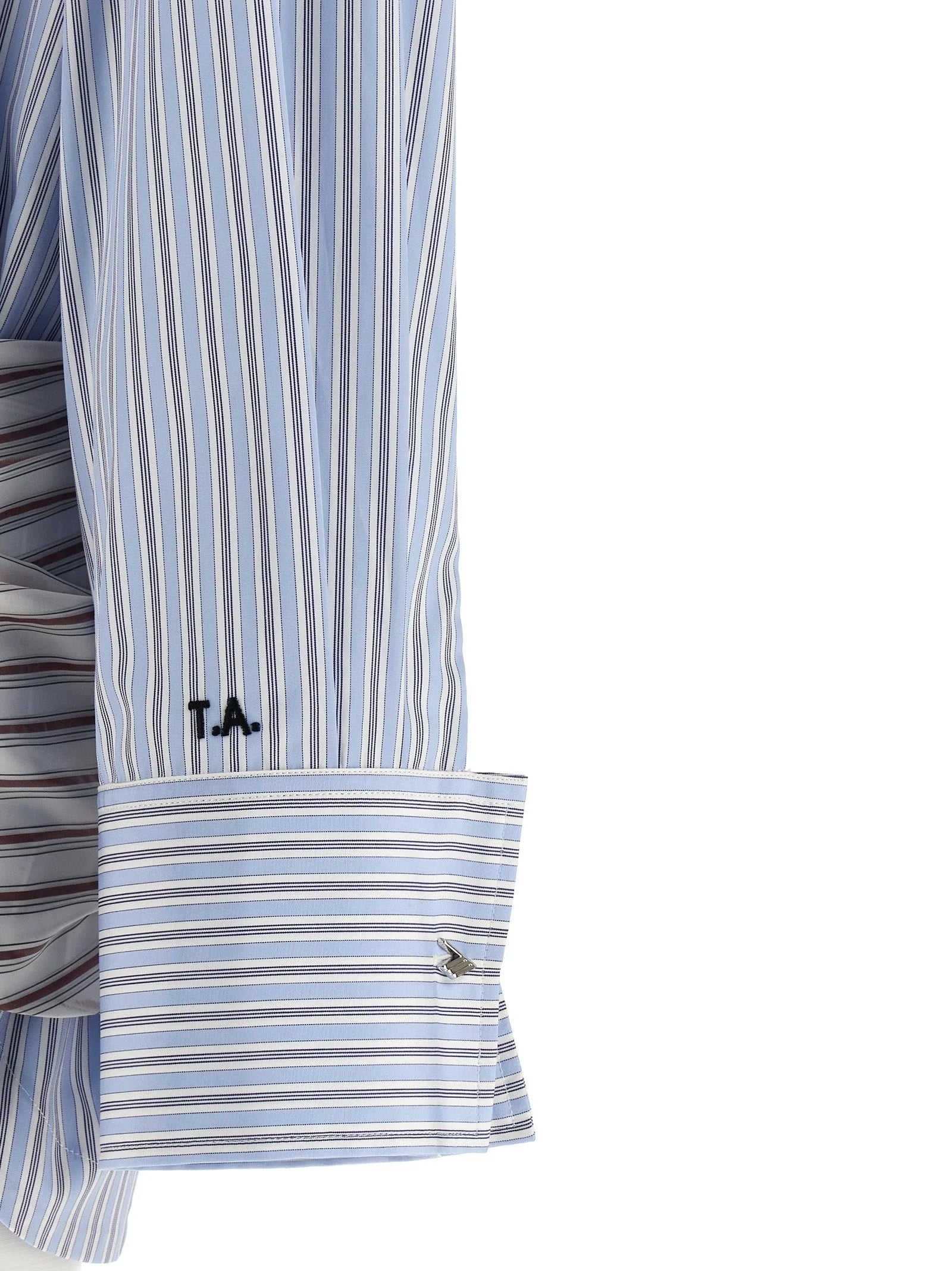 The Attico Blue Cotton Short Dress