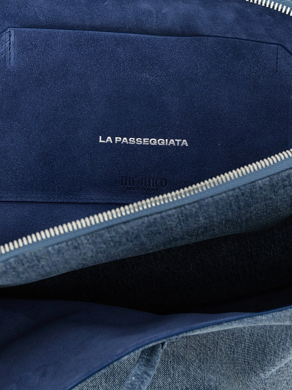 The Attico Blue Cotton Shoulder Bag