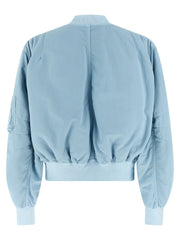 The Attico Blue Polyamide Bomber