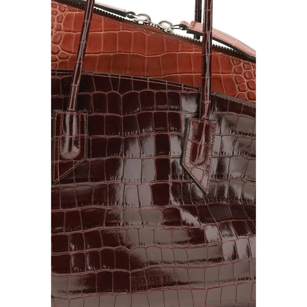 The Attico Bordeaux Calf Leather Bos Taurus Shoulder Bag